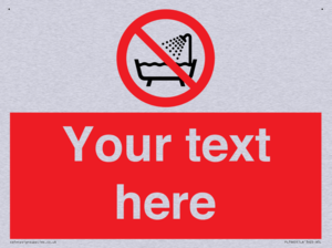 Custom Do not use this device in a bathtub shower or water-filled reservoir